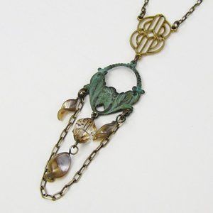 Ornamental Things Manderley Necklace in Brass NEW!